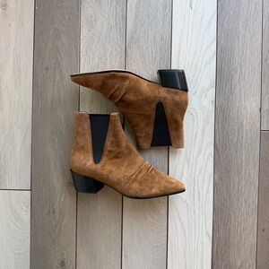 Joie Parul Women's Suede Ankle Boot Saddle Bootie